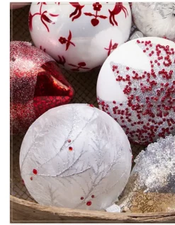 Balsam Hill Nordic Frost Ornament Collection