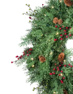 Balsam Hill Outdoor Beacon Hill Cypress Artificial Christmas Topiaries
