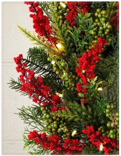 Balsam Hill Outdoor Berry Burst Foliage New