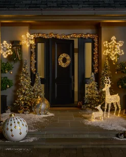Balsam Hill Outdoor Lit LED Wintry Wonder Friends Online