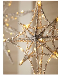 Balsam Hill Outdoor Lit Tinsel Stars Online