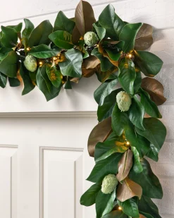 Balsam Hill Outdoor Magnolia Leaves Foliage Hot
