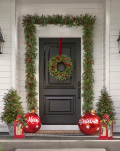 Balsam Hill Outdoor Merry Christmas Ornaments