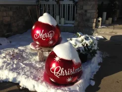 Balsam Hill Outdoor Merry Christmas Ornaments