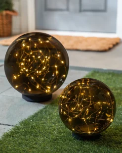Balsam Hill Outdoor Solar Globe Stake Lights Hot