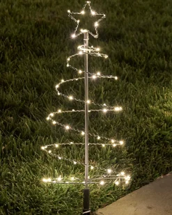 Balsam Hill Outdoor Solar Tree Pathway Lights