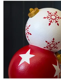 Balsam Hill Outdoor Stacked Christmas Ornaments Sale