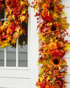 Balsam Hill Outdoor Sunburst Mums Foliage Online