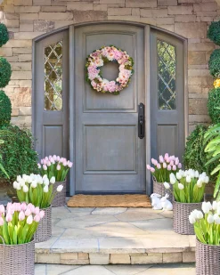 Balsam Hill Outdoor Tulip Garden Foliage Sale