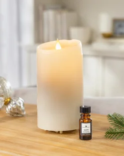 Balsam Hill Pillar Candle Diffuser & Essential Oils Discount