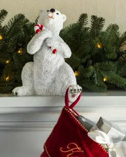 Balsam Hill Polar Bear Family Christmas Stocking Holders Sale
