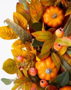 Balsam Hill Pumpkin & Eucalyptus Foliage New