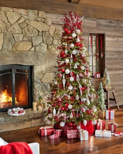 Balsam Hill Red Christmas Tree Collars Hot