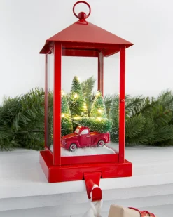 Balsam Hill Red Lantern Christmas Stocking Holders Online