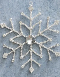 Balsam Hill Rhinestone Snowflake Ornament Set Discount