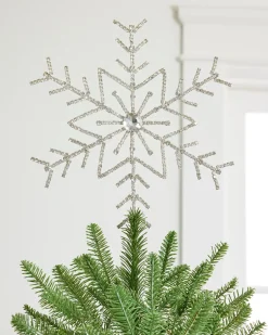 Balsam Hill Rhinestone Snowflake Tree Toppers