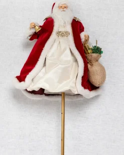 Balsam Hill Santa And Mrs. Claus Christmas Tree Toppers Sale