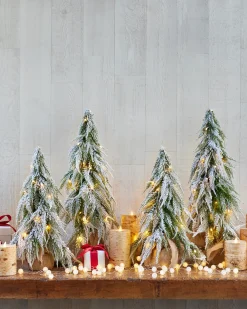 Balsam Hill Snowfall Downswept Tabletop Trees Discount