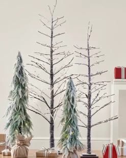 Balsam Hill Snowfall Downswept Tabletop Trees Discount