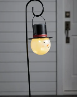 Balsam Hill Snowman Solar-Powered Pathway Light Sets