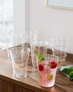 Balsam Hill Stipple & Stripe Glassware Outlet