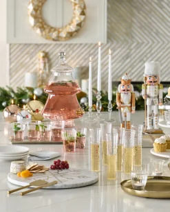 Balsam Hill Stipple & Stripe Glassware Outlet