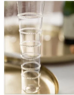 Balsam Hill Stipple & Stripe Glassware Outlet