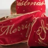 Balsam Hill Velvet Merry Christmas Tree Ribbon Online