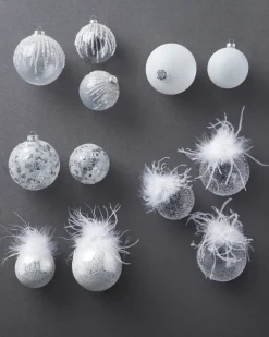 Balsam Hill Winter White Ornament Collection Outlet