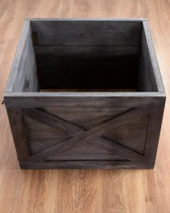 Balsam Hill Wooden Crate Christmas Tree Collars New