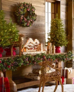 Balsam Hill Woodland Reindeer & Sleigh Best